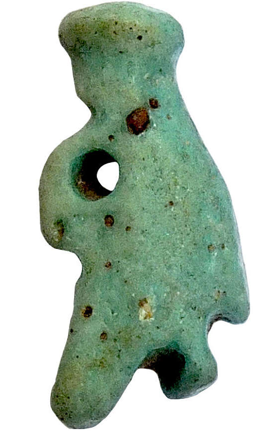 An Egyptian faience amulet of Hedjet, c. 600-300 B.C.