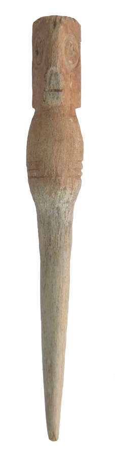 A Roman or Coptic thick bone pin, mid 1st Millennium A.D.