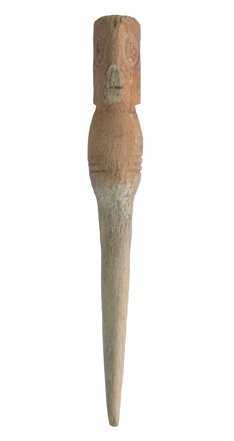 A Roman or Coptic thick bone pin, mid 1st Millennium A.D.