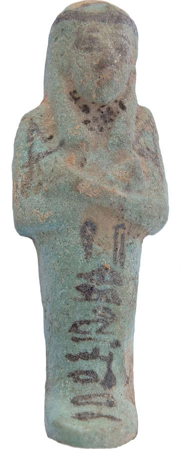 An Egyptian faience ushabti for Wennefer, c. 1069-747 B.C.
