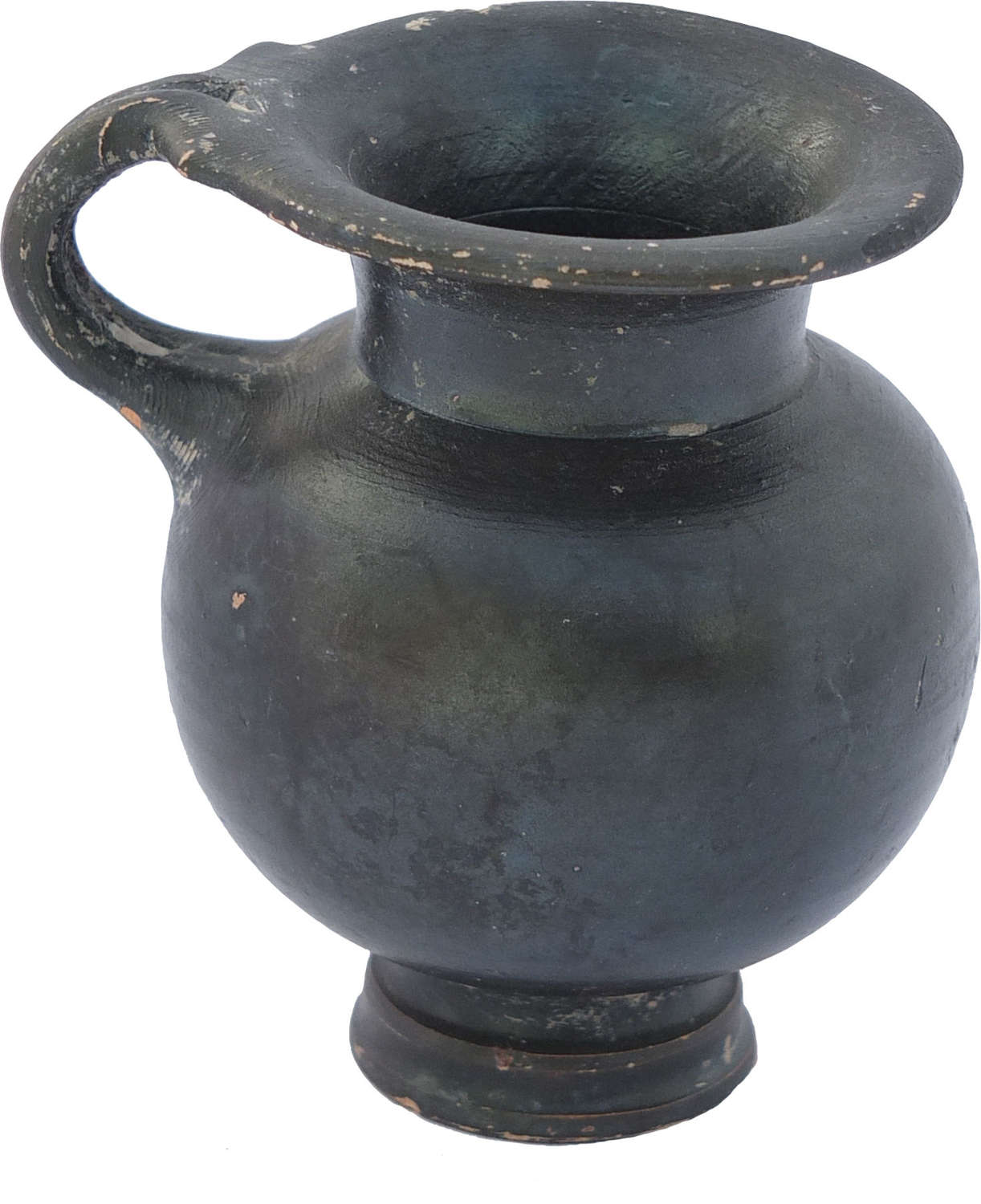 An elegant Greek black glazed cup, 4th Century B.C.