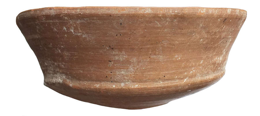 A Holyland Roman period terracotta bowl, c. 2nd Century A.D.
