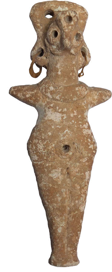 A Syrian Middle Bronze Age terracotta figure, northern Syria