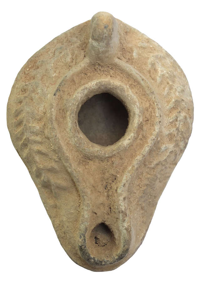 An Early Christian oil lamp, c. 600-700 A.D.