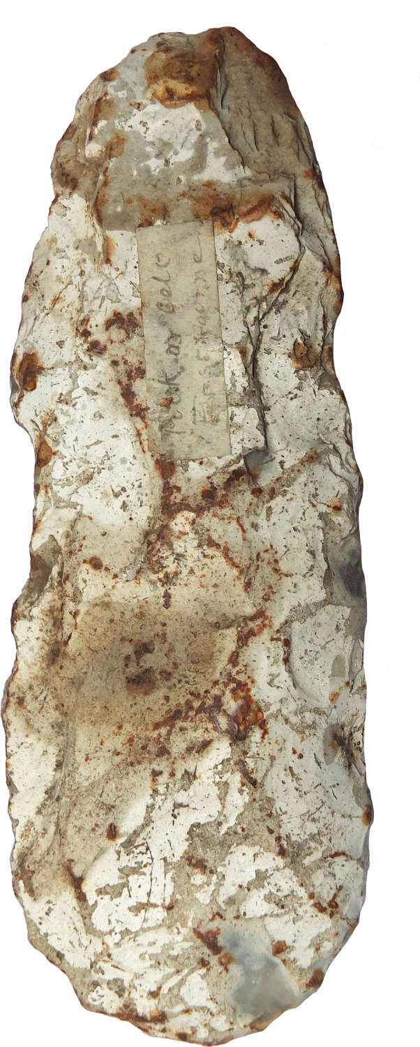 A Neolithic flint celt found at Eastbourne, East Sussex, c. 3000 B.C.