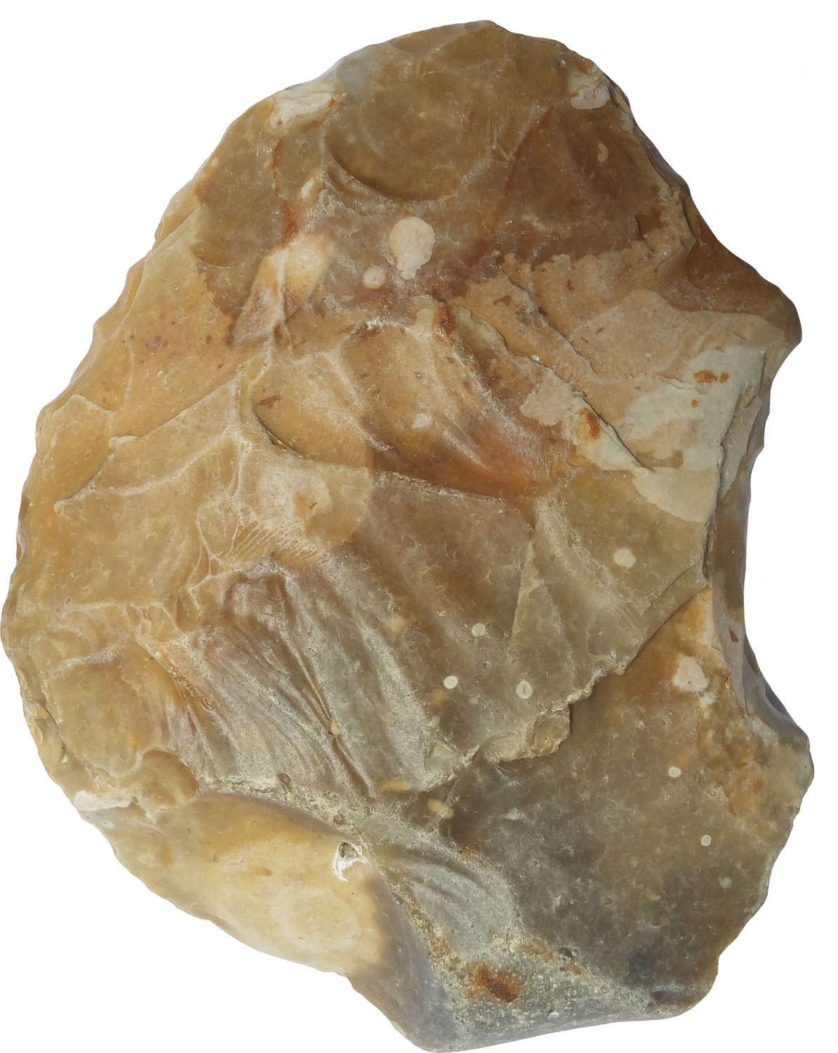 A Lower Palaeolithic flint ovate handaxe, c. 350,000 years B.P.