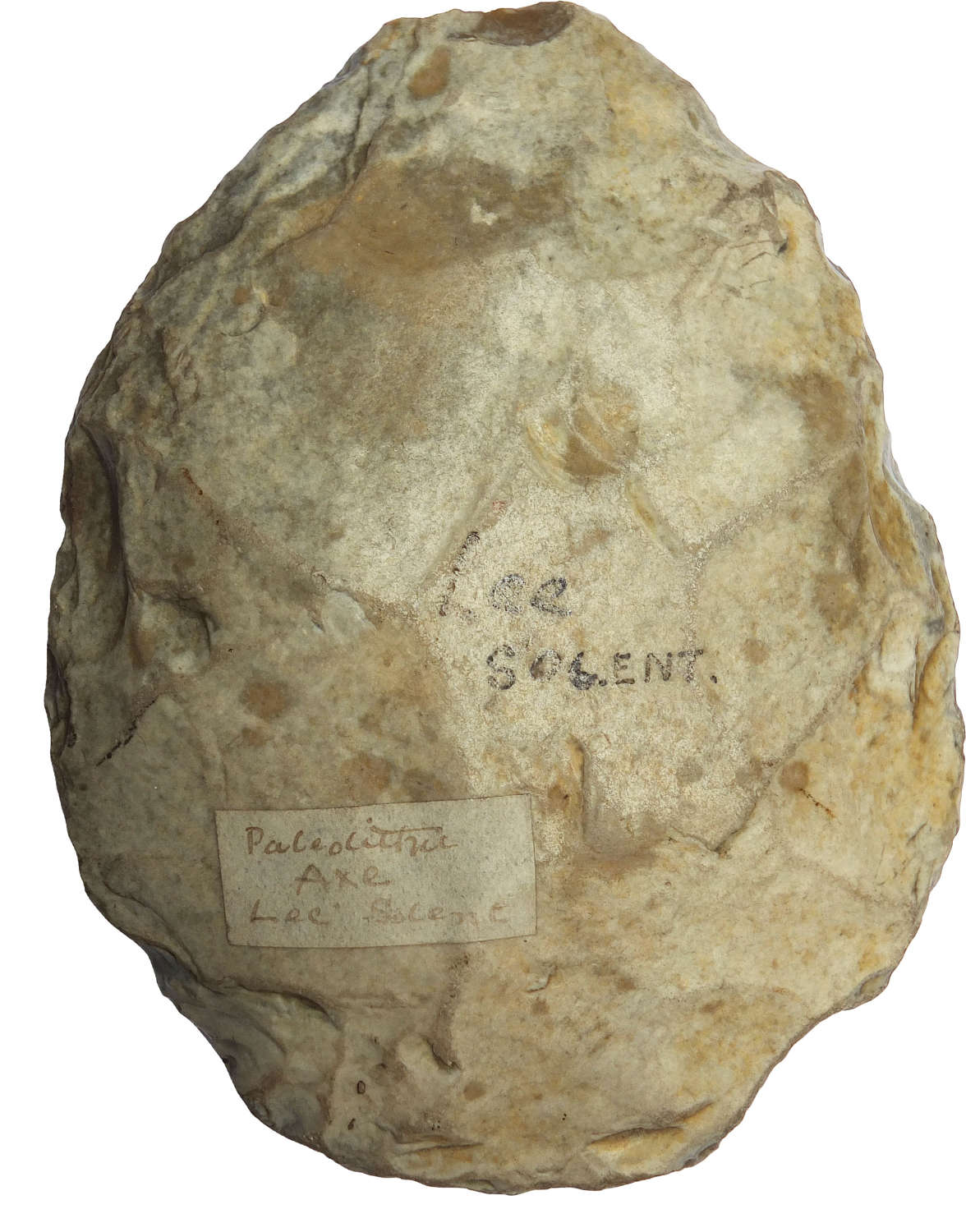A Lower Palaeolithic ovate handaxe found at Lee-on-Solent, Hampshire
