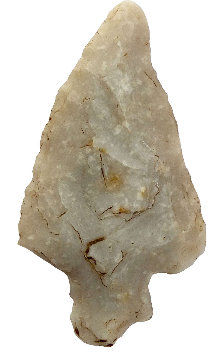 A Late Neolithic - Early Bronze Age flint barbed and tanged arrowhead