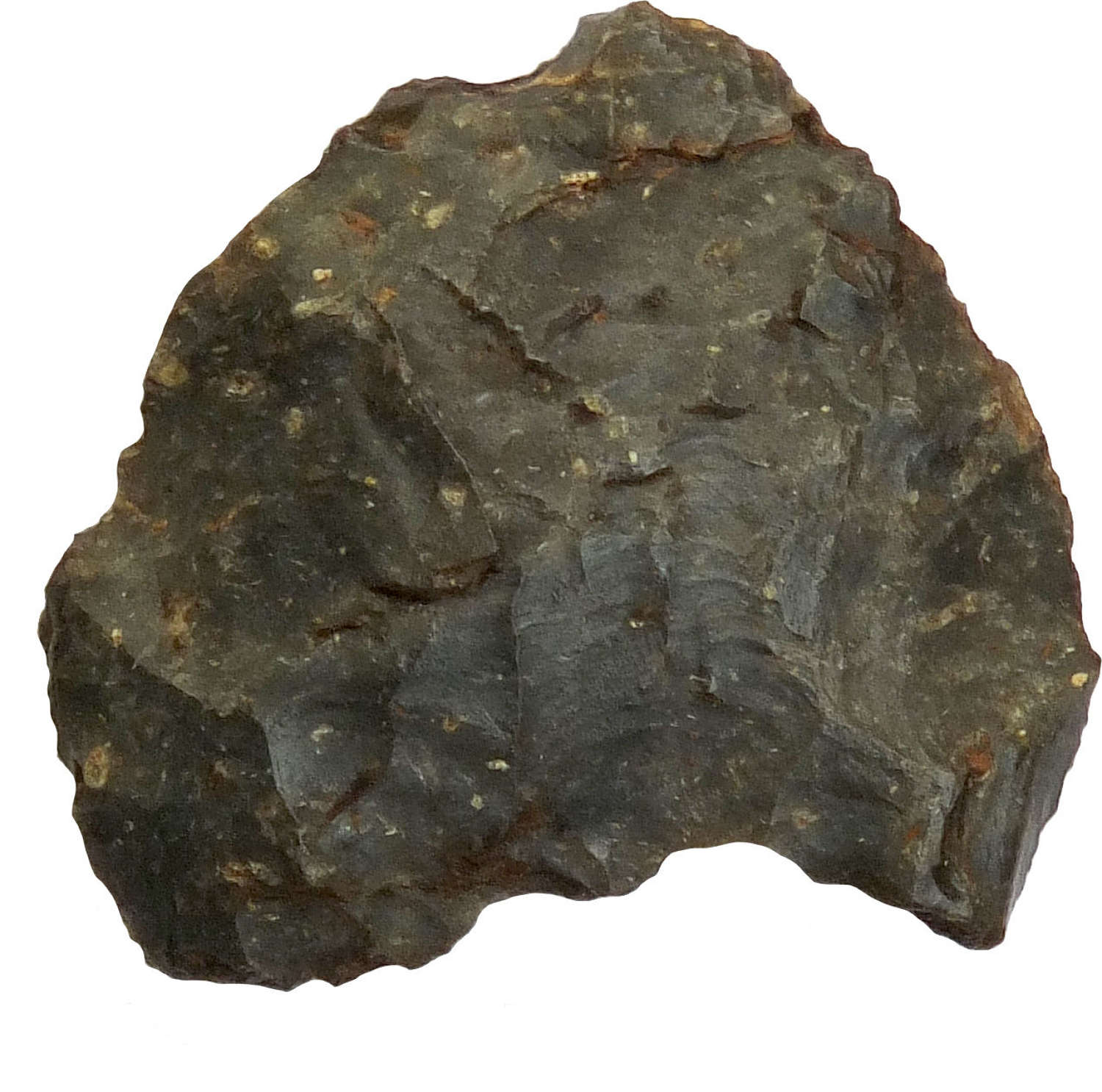 A Neolithic flint hollow-base arrowhead, c. 2500 B.C.