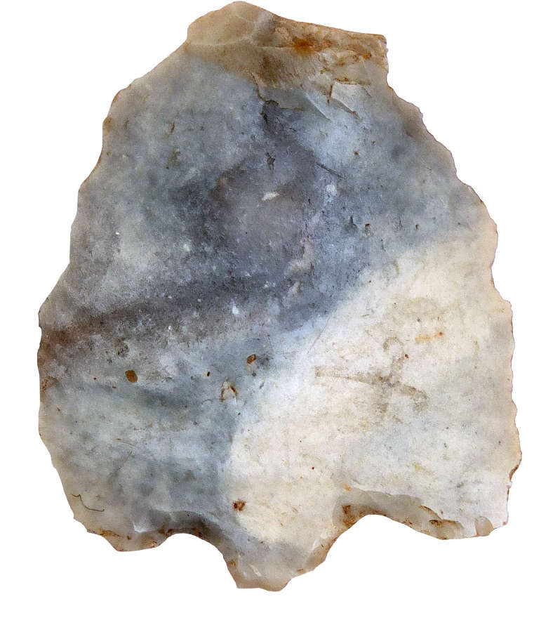 An unfinished Late Neolithic - Early Bronze Age flint arrowhead