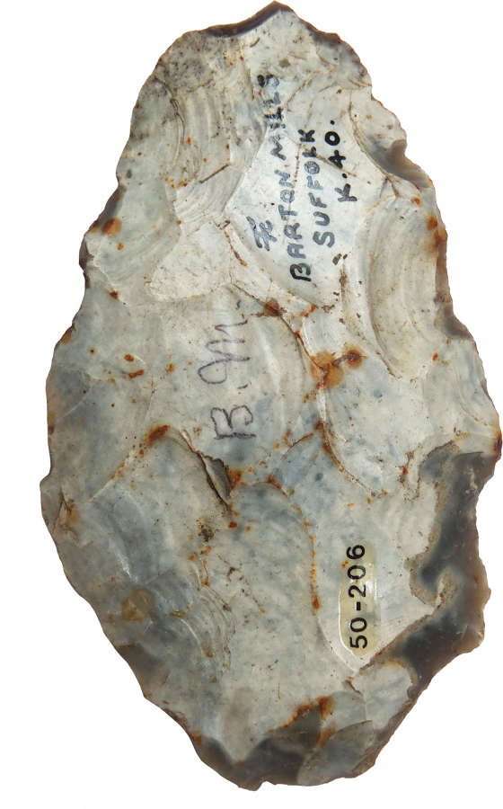A Neolithic to Early Bronze Age flint knife found in Suffolk