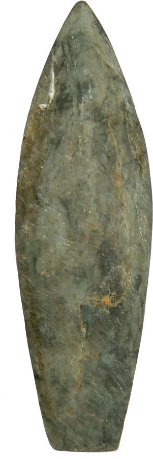 An Aleut ground slate arrowhead, Alaska or the Canadian Arctic