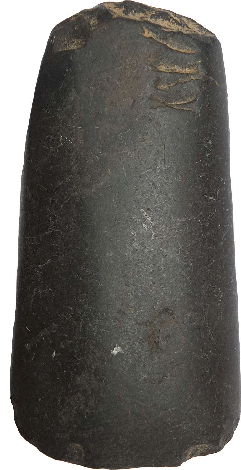 A Melanesian polished basalt adzehead, c. 19th Century A.D.
