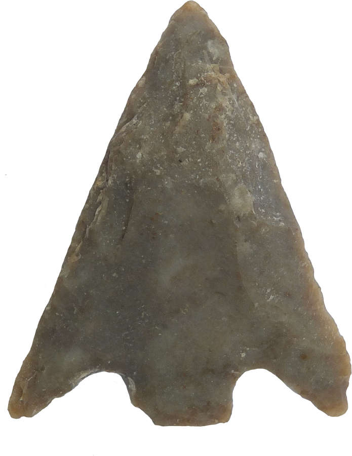 A North American Indian quartzite arrowhead found in New Mexico
