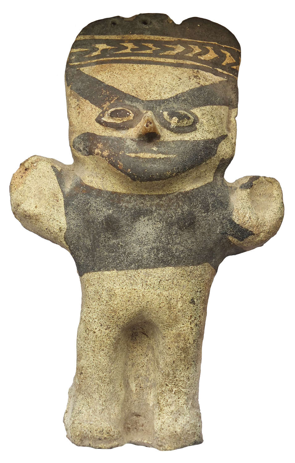 A Chancay standing pottery figure, Peru, c. 1300 A.D.