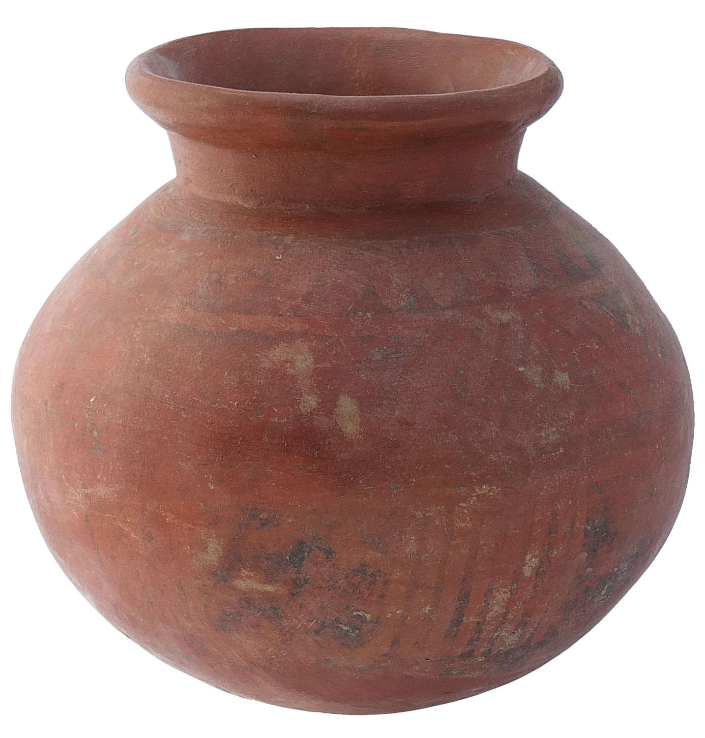 A good-sized Chiriqui red ware olla, Panama, c. 800-1200 A.D.