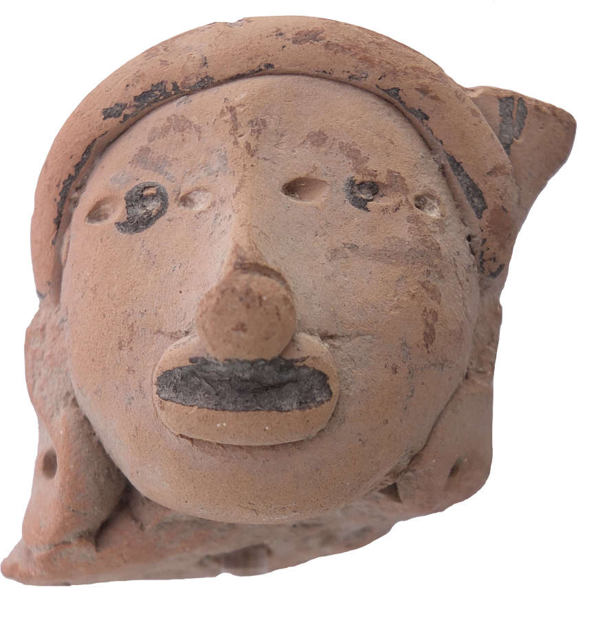 A Remojadas terracotta head, Veracruz, Mexico, c. 300-800 A.D.