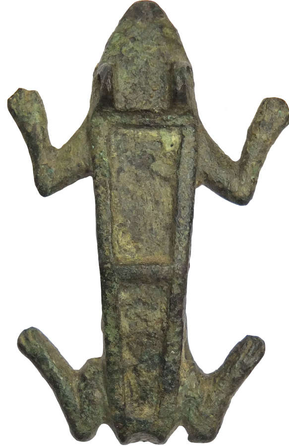 A Roman bronze frog brooch, c. 2nd – 3rd Century A.D.