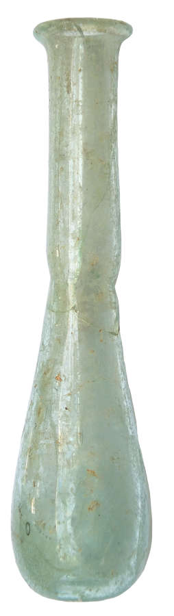 A Roman pale blue-green glass unguentarium, c. 1st-2nd Century A.D.