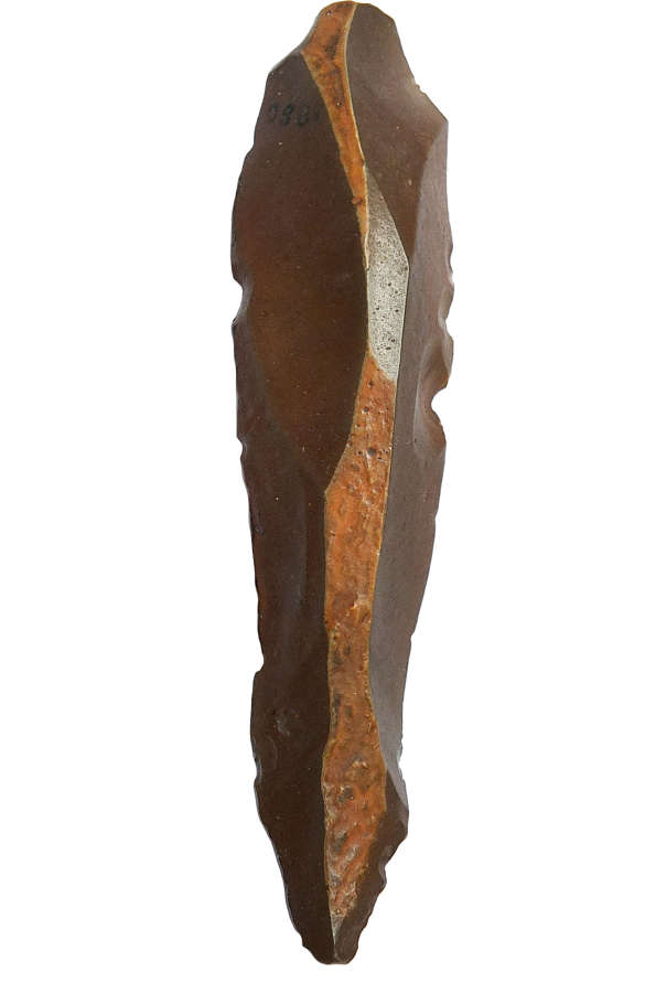 An Egyptian Palaeolithic chert knife, ex De Barri Crawshay Collection