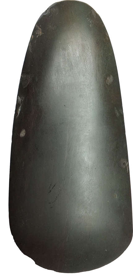A basalt polished axe or adze from New Guinea, c. 19th Century A.D.