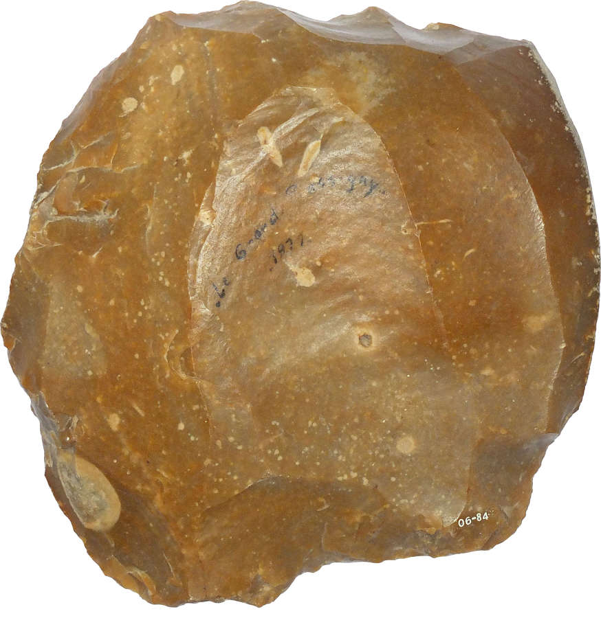 A large late Neolithic flint core found at Grand Pressigny in 1879
