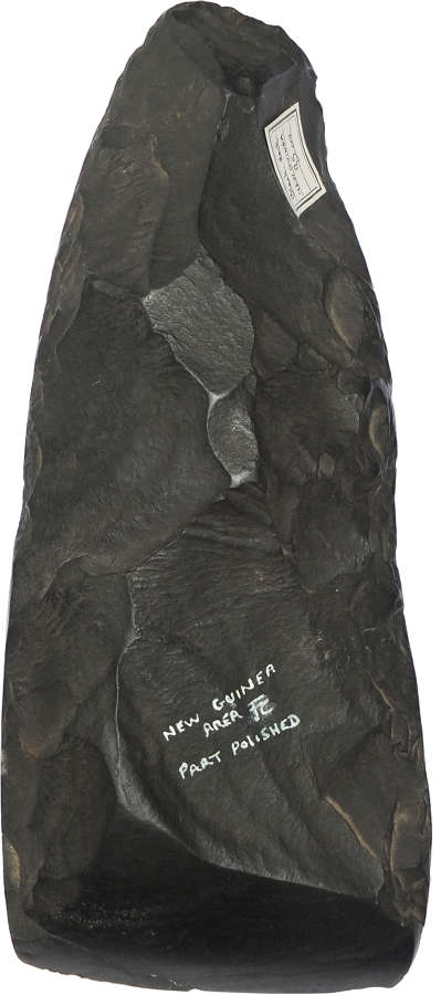 A large Melanesian part-polished basalt adzehead, c. 19th Century A.D.