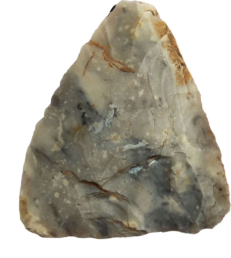 A Neolithic flint arrowhead found at Horsham, West Sussex
