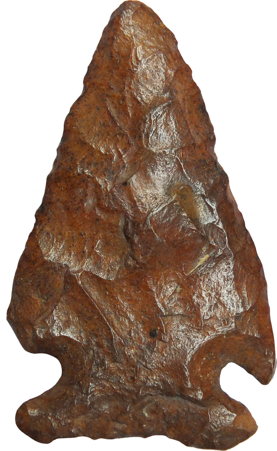 A North American Indian Archaic flint side notched point