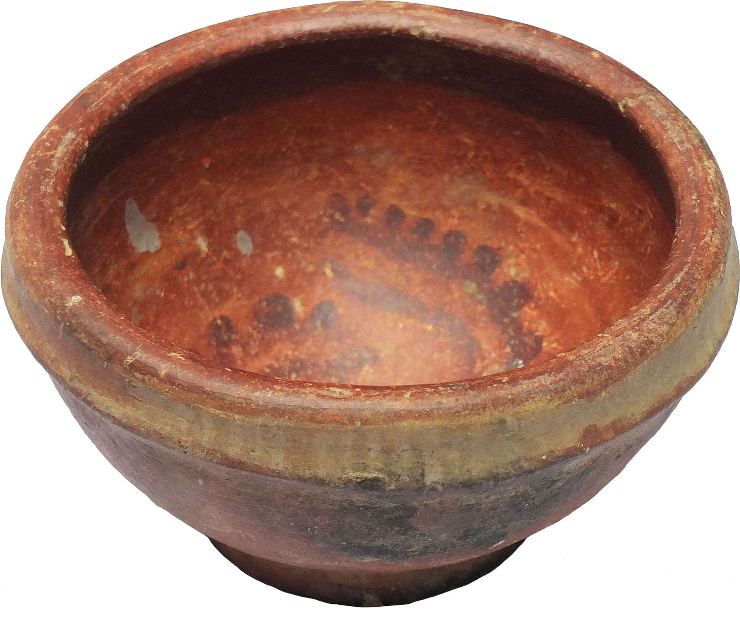 A Costa Rican orange terracotta red-slipped bowl, c. 800-1500 A.D.