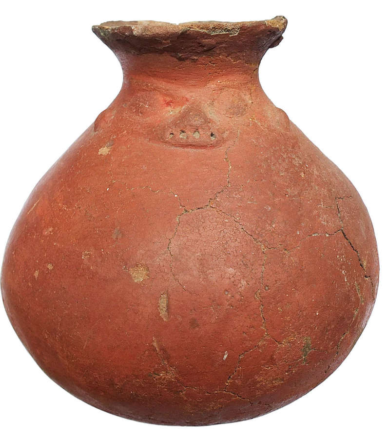 A large Costa Rican red-slipped baluster vessel, c. 800-1500 A.D.