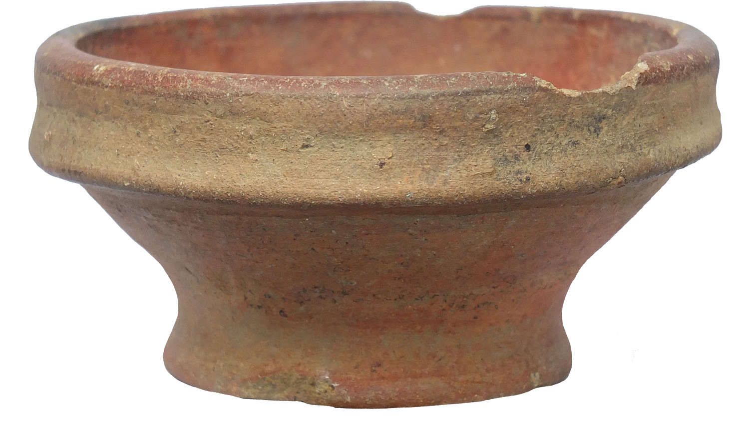 A small Costa Rican red-slipped carinated bowl, c. 800-1500 A.D.