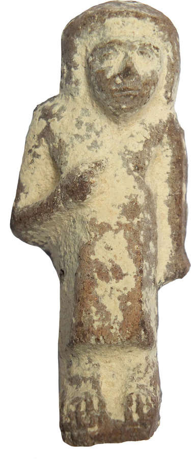 An Egyptian terracotta overseer ushabti, 22nd Dynasty, 945-715 B.C.