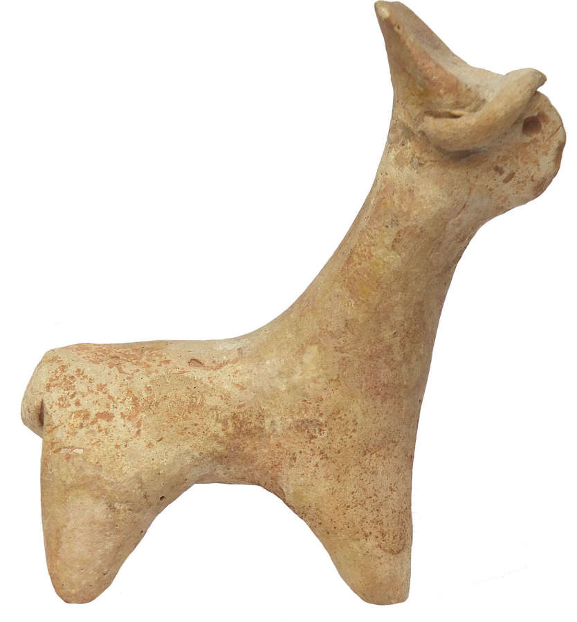 A Syrian terracotta tall-necked quadraped, c. 2nd Millennium B.C.