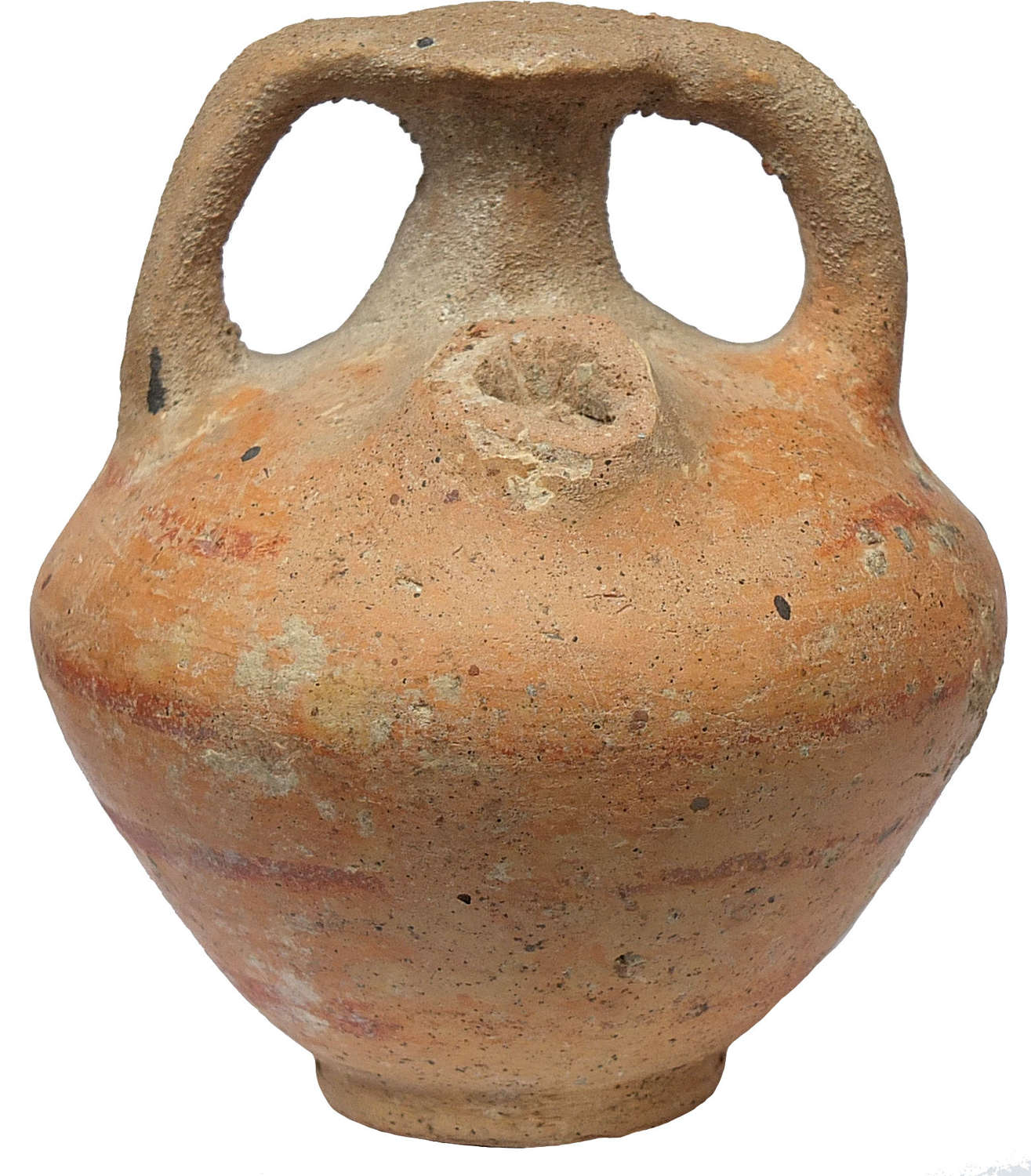 A Palestinian copy of a Mycenaean stirrup jar, c. 12th Century B.C.