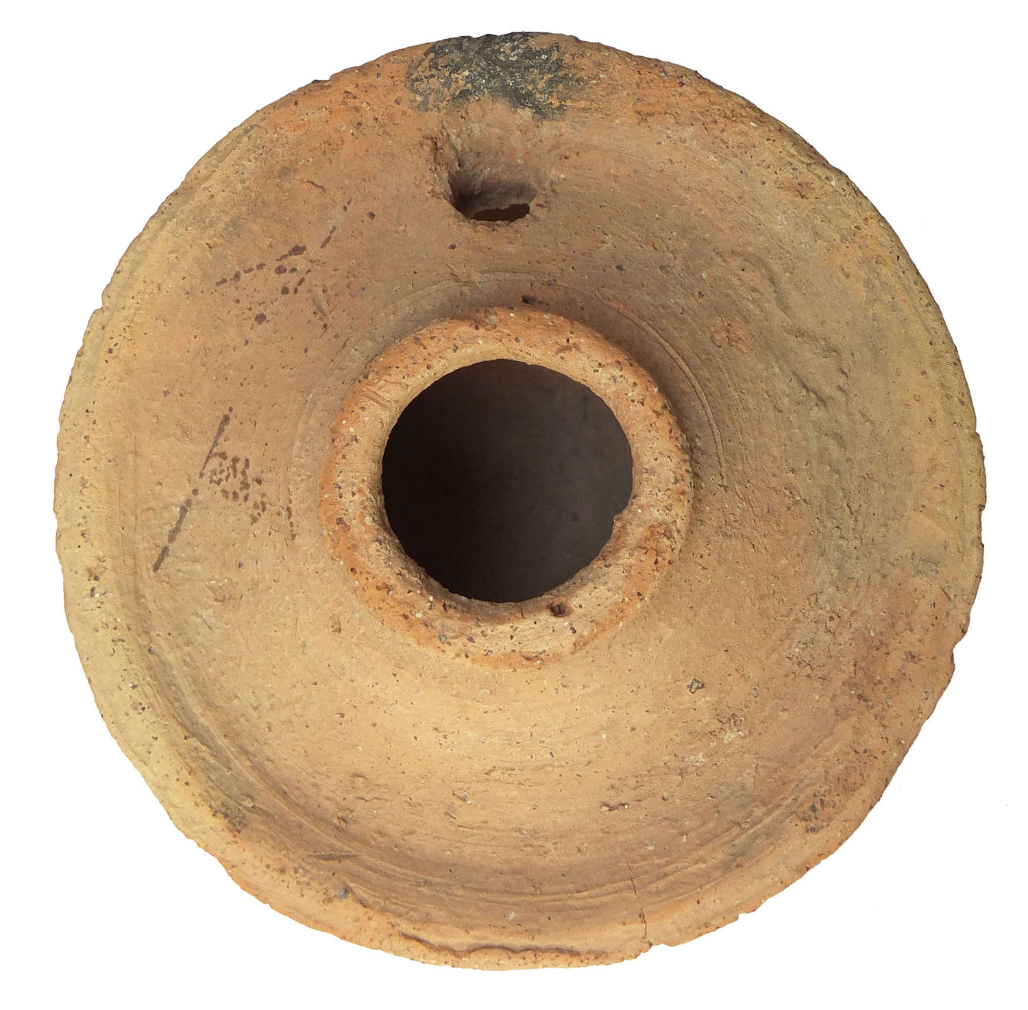 An early Islamic pottery oil lamp, c. 8th-10th Century A.D.