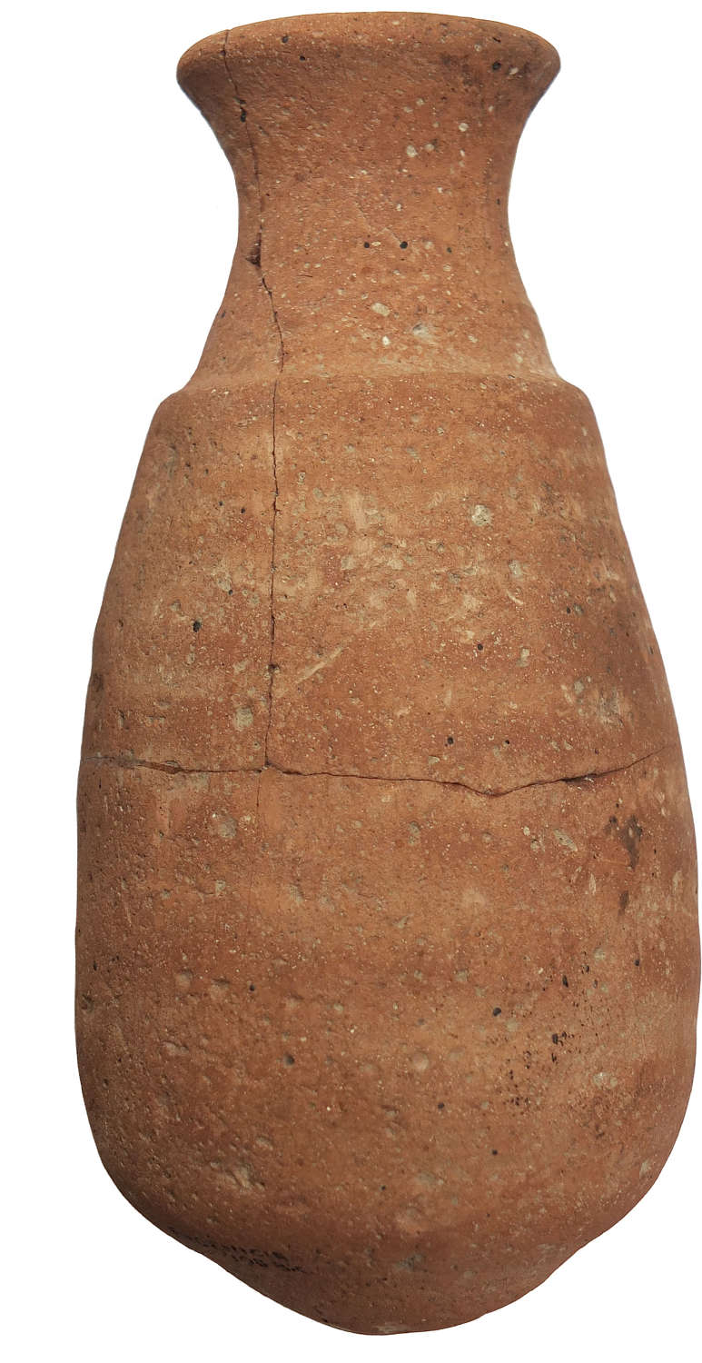 A Canaanite orange coarse ware juglet, mid 1st Millennium B.C.