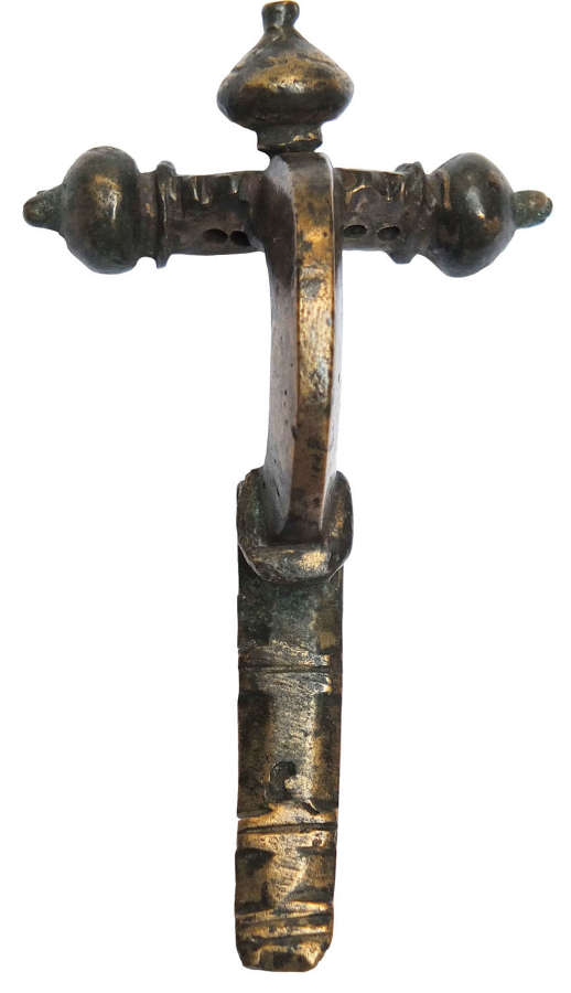 A large Roman bronze crossbow brooch, ex E.J.W. Hildyard Collection