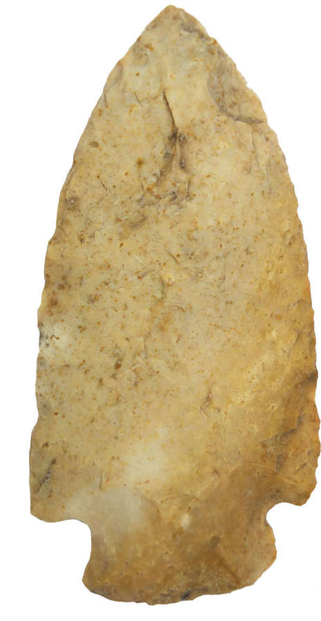 A good-sized North American Indian Archaic flint point