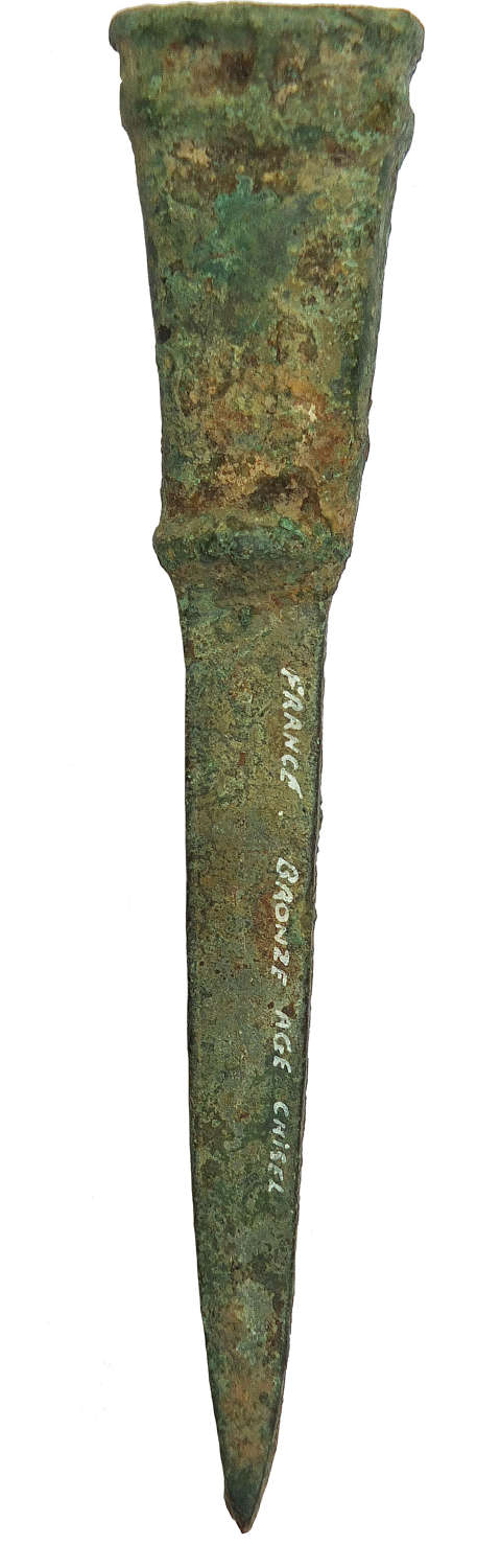 A French Late Bronze Age socketed chisel, early 1st Millennium B.C.