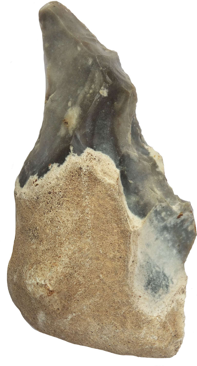 A good-sized Neolithic flint awl found North Stow, Suffolk