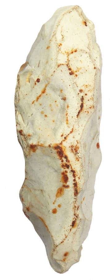 A Neolithic pale grey flint fabricator from Eriswell, Suffolk