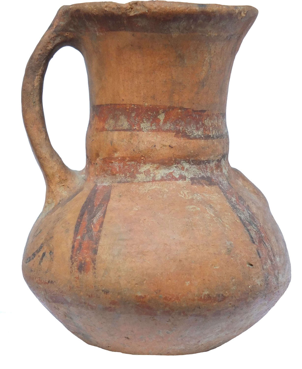 A pottery twin-handled amphora in debased Tiahuanaco style