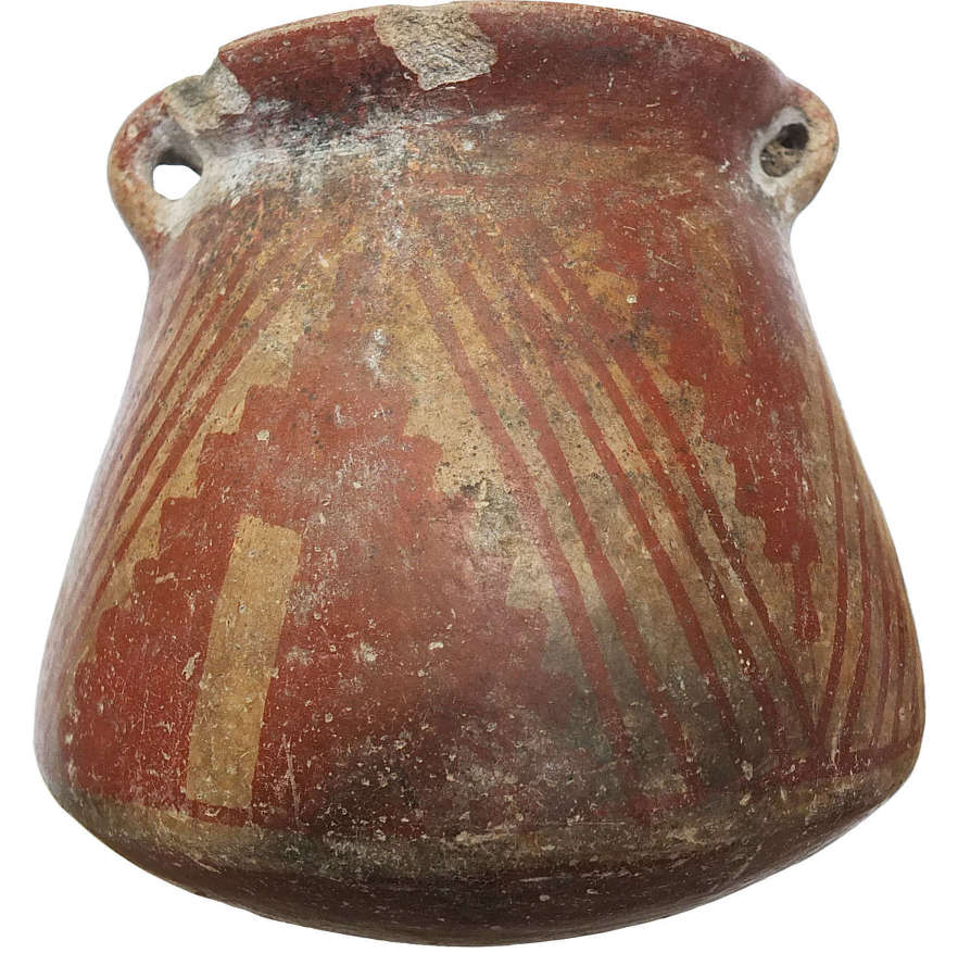 A good-sized round-bottomed Chupicuaro jar, Mexico, c. 500 - 0 B.C.