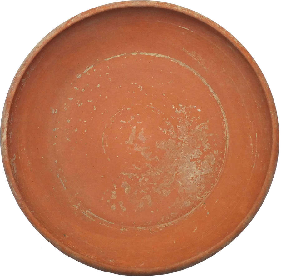 A Roman North African red slip shallow bowl, c. 3rd-4th Century A.D.