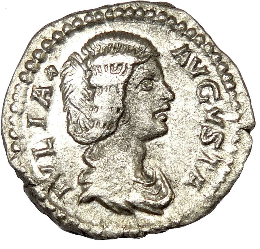 A silver denarius of Julia Domna (c. 193-211 A.D.)