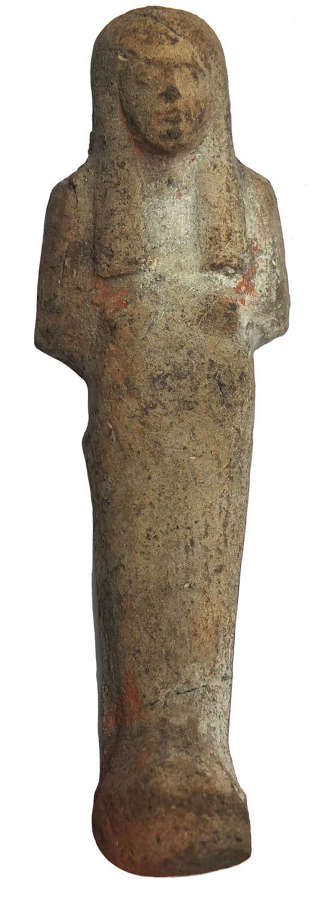 A good-sized Egyptian terracotta ushabti, c. 1550-1069 B.C.