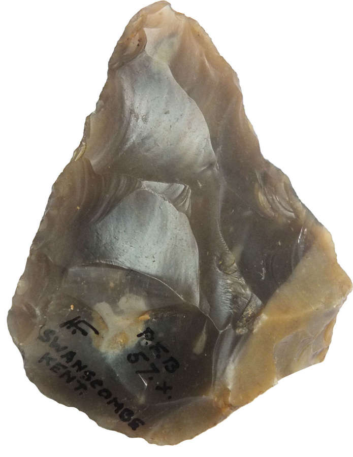 A small Lower Palaeolithic triangular handaxe from Swanscombe, Kent