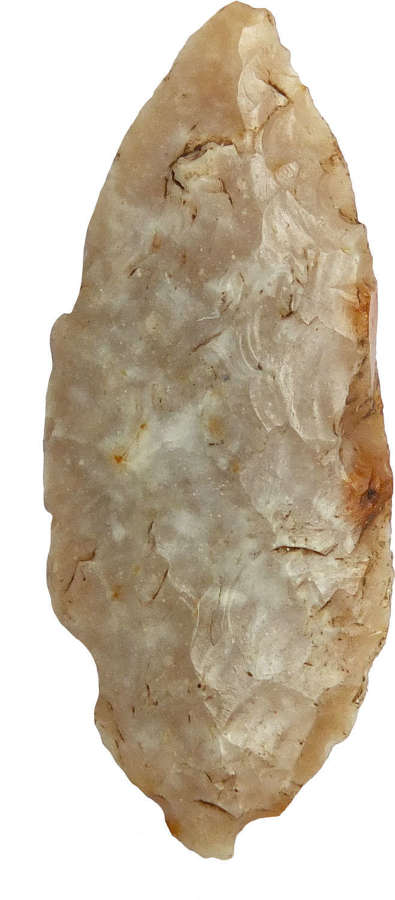 An Early Neolithic leaf-shaped arrowhead, c. 4000-3500 B.C.