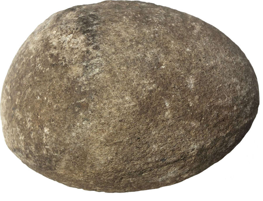 A Mesoamerican brownish-grey gritstone grinding stone